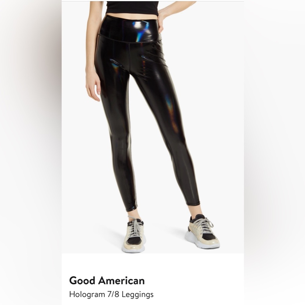 NWT Good American Hologram Leggings Size 4